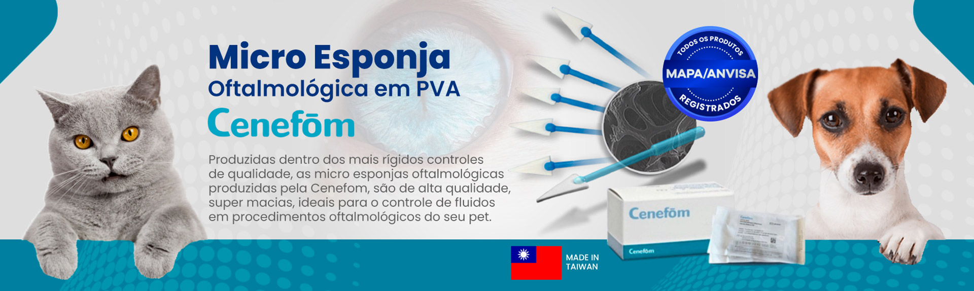Micro Esponja Oftalmológica em PVA - Cenofom